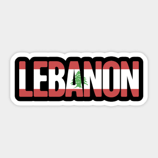 Flag Of Lebanon | Lebanese Graphic Sticker